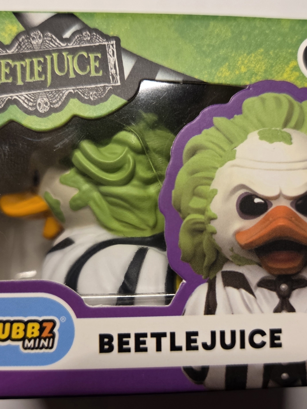 Tubbz Beetlejuice Mini Duck – Green & White